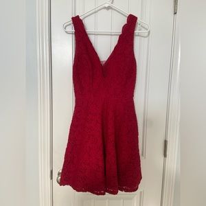 Red Lace Dress ((with glitter✨✨))